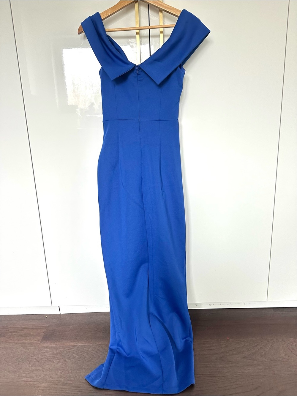 Cadyce Off the Shoulder Gown with front slit small - Picture 3 of 5
